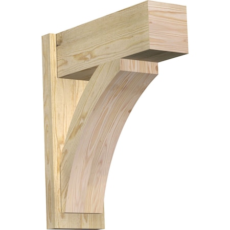 Ekena Millwork Thorton Block Rough Sawn Outlooker, Douglas Fir, 8"W x 22"D x 26"H OUT08X22X26THR05RDF